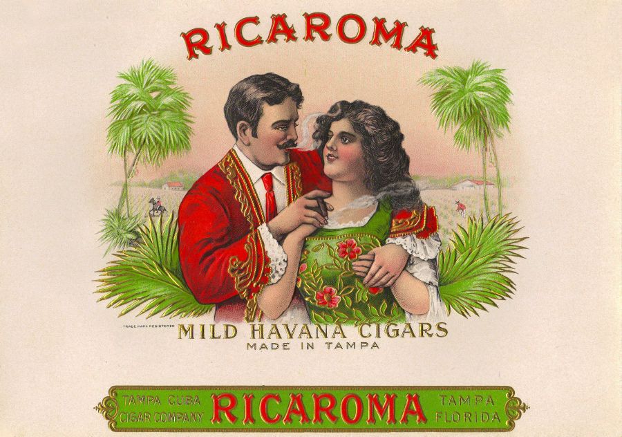 Ricaroma Cigar Box Art - Unknown Artist, c.1890